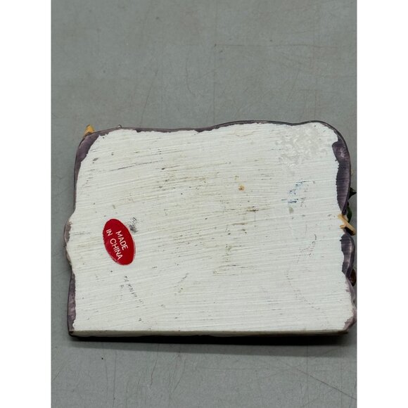 Christmas Santa sleigh decor plaque reindeer star rectangle purple moon READ - Picture 6 of 7